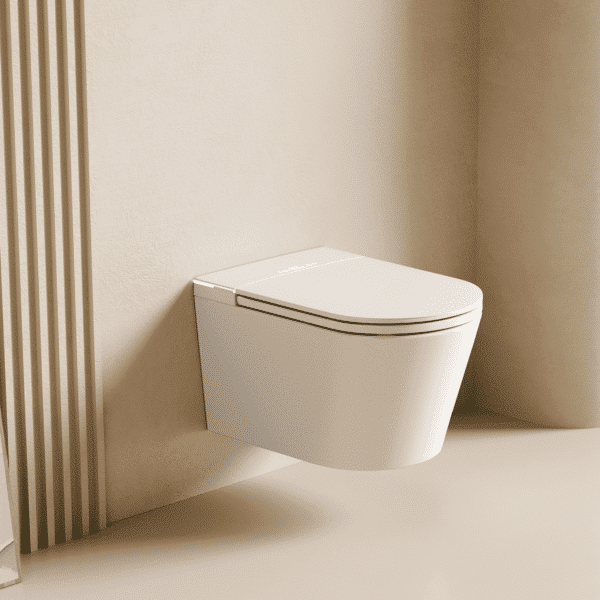 Slimline In-Tank Væghængt Douchetoilet - Hvid